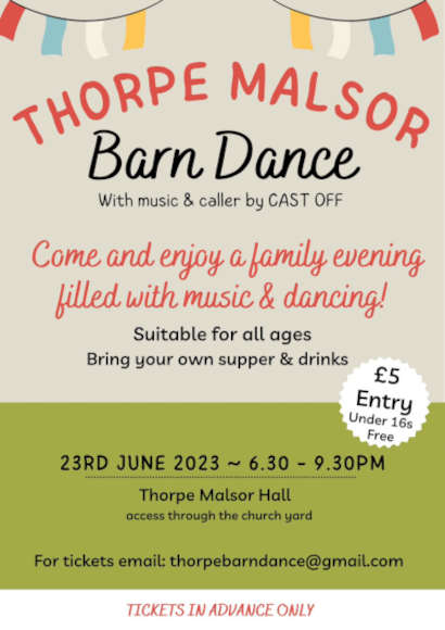 THORPE MALSOR VILLAGE BARN DANCE